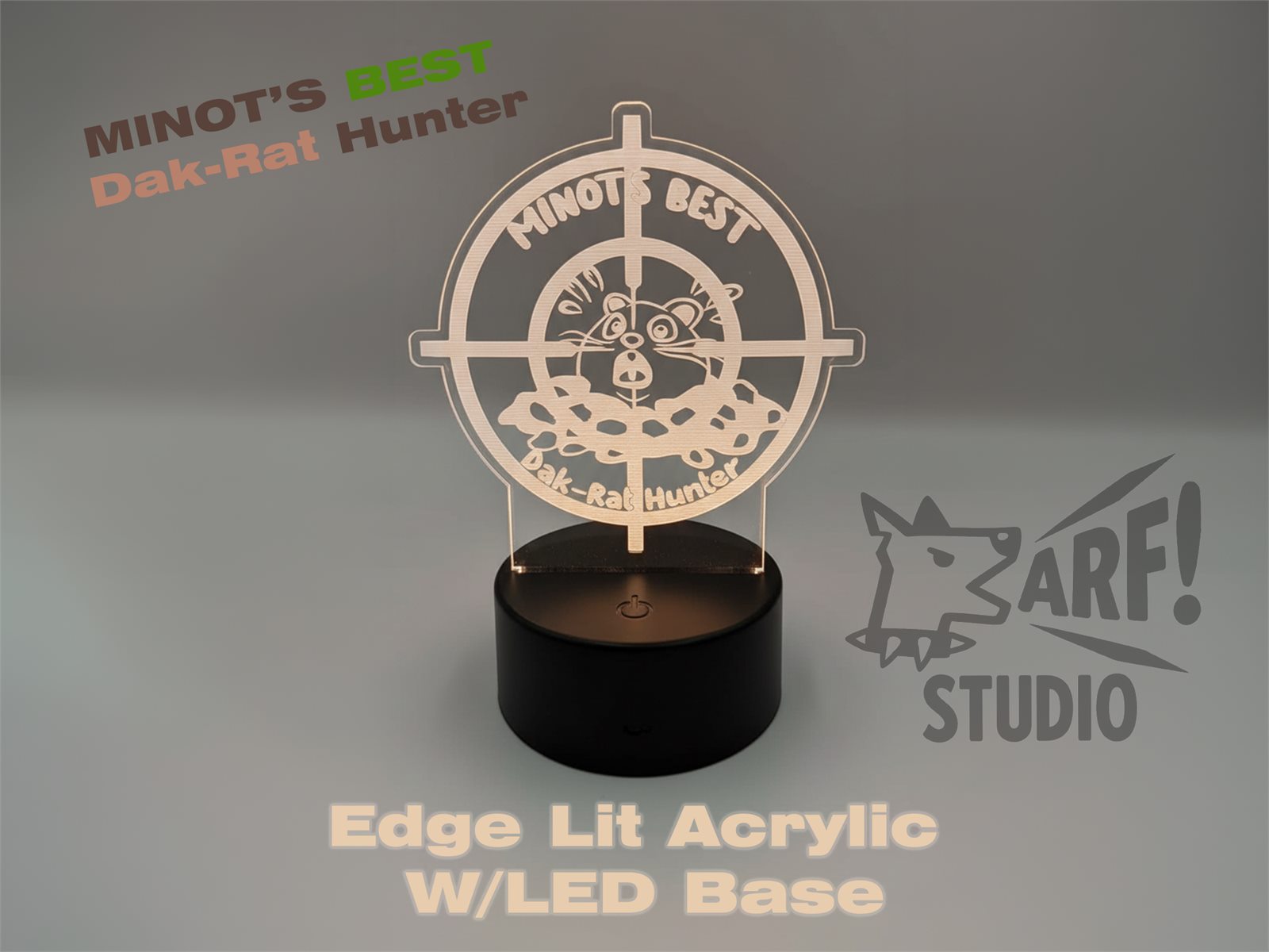 Edge lit acrylic sign by ARF Studio