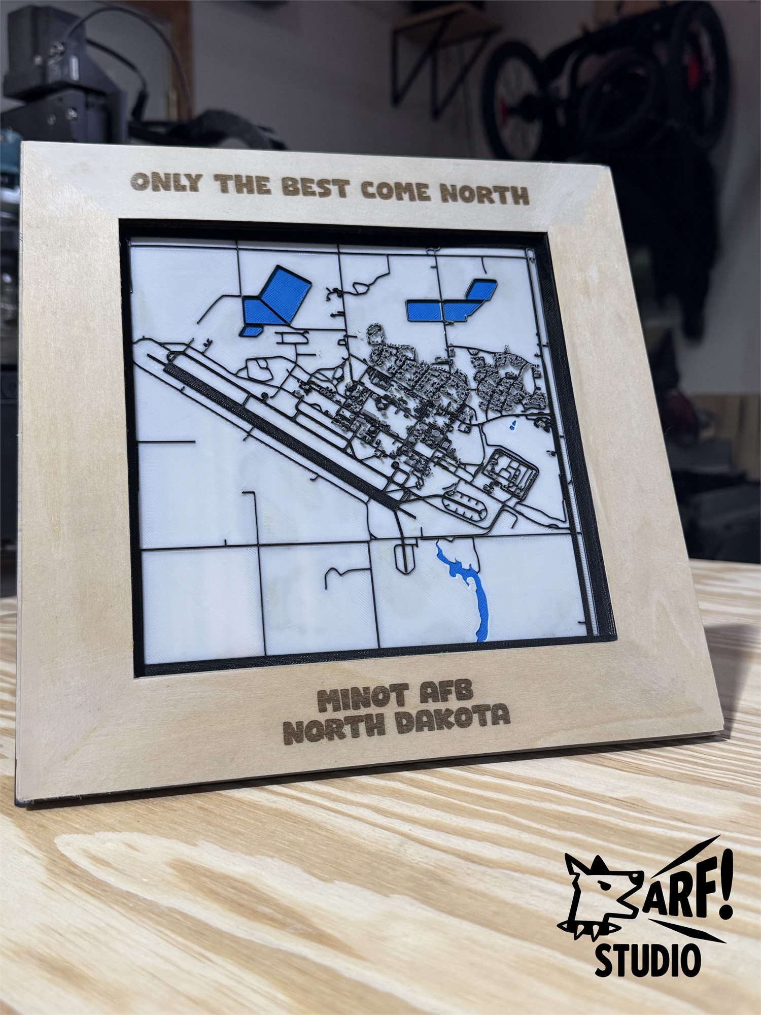 Custom Minot AFB frame by ARF Studio