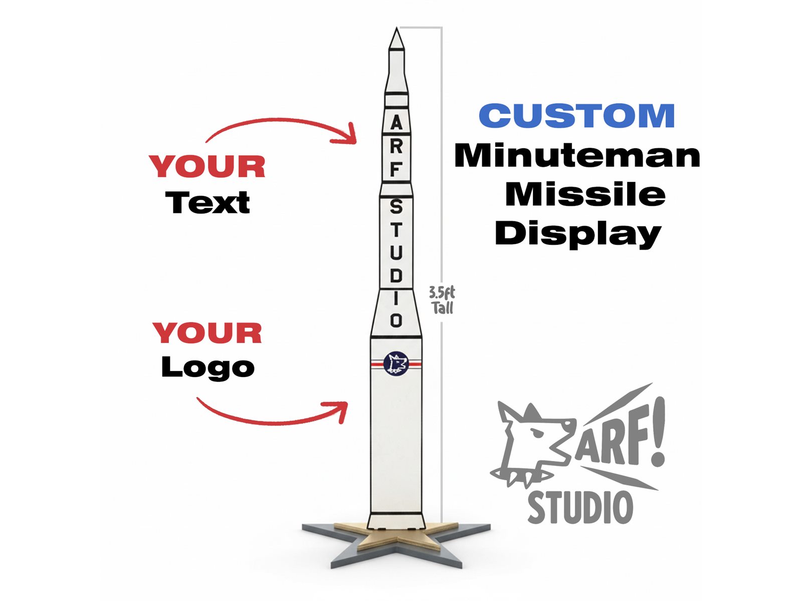 Custom Minuteman missile display