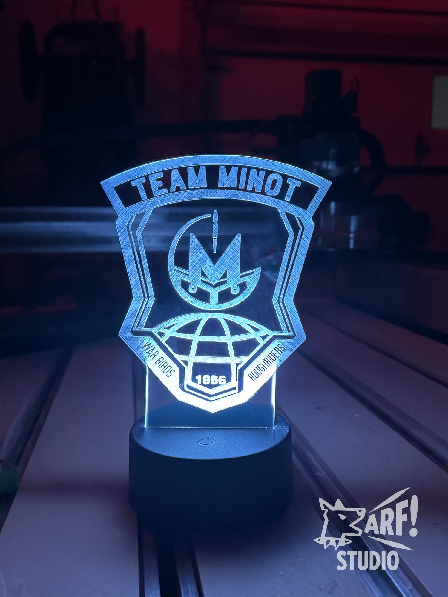 Team Minot custom product photo